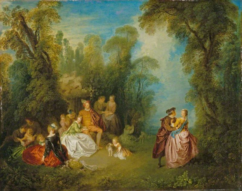 Conversazione galante presso una fontana - The Wallace Collection, Londra